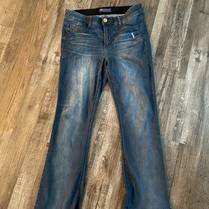 DEMOCRACY AB Solutions Boot Cut Jeans Style B12211RDH Size 12 Slimming NWOT